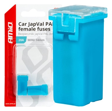 AMIO Set JapVal PAL ženski auto osigurača, 2 kom, 20A