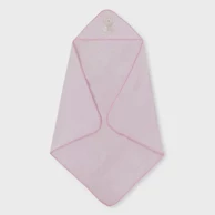 INTERBABY Ručnik s kapuljačom Love, 100 x 100 cm, roza