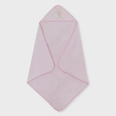 INTERBABY Ručnik s kapuljačom Love, 100 x 100 cm, roza