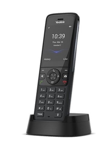 YEALINK DECT slušalica W78H s prikazom imena i broja pozivatelja, crna