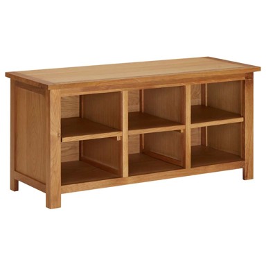 Stalak za cipele, 90 x 37 x 45 cm, masivna hrastovina