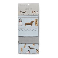 COOKSMART Set od 3 kuhinjske krpe ® Curious Dogs