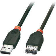 LINDY USB-A kabel 41774, USB 2.0, 3 m, crni