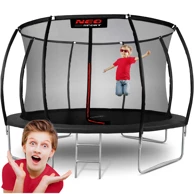 NEO-SPORT Vrtni profilirani trampolin 12 ft / 374 cm s unutarnjom zaštitnom mrežom