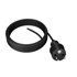 Kabel za napajanje s ravnim utikačem 5 m 3 x 1 mm² 16 A IP44, crni