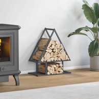 Stalak za drva antracit 50x25x60 cm hladno valjani čelik