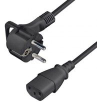 TRANSMEDIA Naponski kabel, schuko, ravni, C13 jack, 2.5m