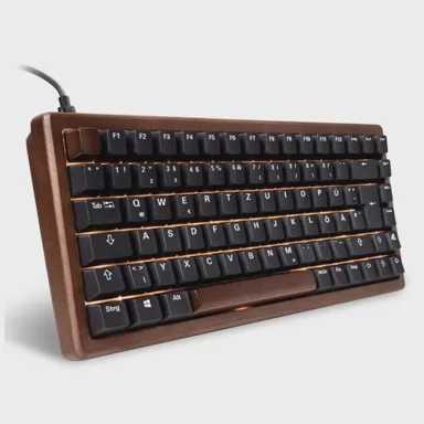 SHARKOON Tipkovnica 100068081 USB QWERTZ njemačka drvo/crna