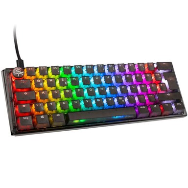 DUCKY Tipkovnica One 3 Aura Black Mini Gaming, RGB LED, Gateron Baby Kangaroo - DKON2161ST-KDEPDABAAAG1