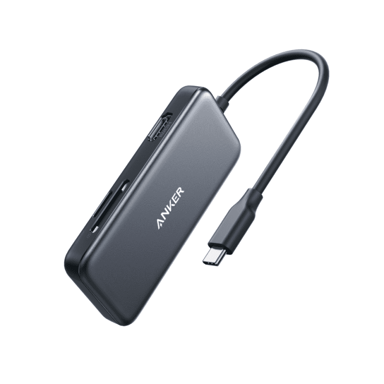 ANKER Docking stanica A8334HA1, USB-C, 2x USB-A, 1x HDMI, 1x SD/microSD, sivi