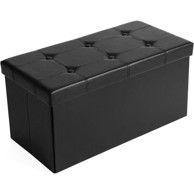 SONGMICS Tabure sklopivi, s prostorom za pohranu, 80 L
