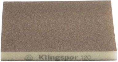 KLINGSPOR SW501 Brusna spužva 271084, 120 × 98 × 13 mm, P220