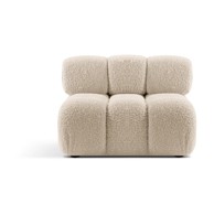 MICADONI HOME Bež modularna sjedeća garnitura od bouclé tkanine (srednji modul ) Bellis, 94x94x70,05 cm