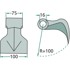 GRANIT Čekić za malčiranje 100x75 mm fi 16 mm za DRAGONE 63-RM-36