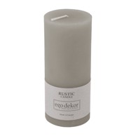 EGO DEKOR Siva svijeća Rustic candles Rust, 58 h