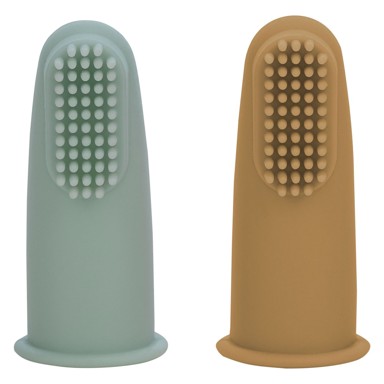 FREEON Četkica za prst silikonska set zelena, smeđa