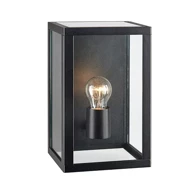 Zidna svjetiljka Pelham, model Pelham, E27, IP44, black/clear, MA107113