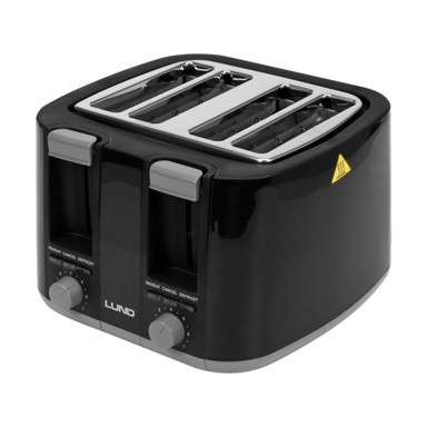 LUND Toster T67501, za 4 kriške, funkcija odmrzavanja i podgrijavanja, 1500 W