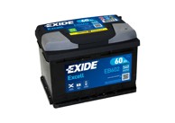 EXIDE Akumulator 60Ah D+ EB602 24,2x17,5x17,5 (540A)