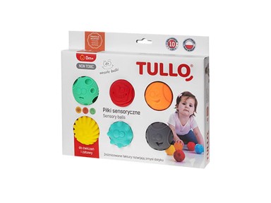 TULLO Set mekanih senzornih loptica, 6 kom