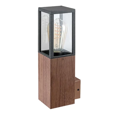 Vanjska zidna svjetiljka, E27, 1x max 60W, IP44, Wales, RA7195, hrast