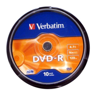 VERBATIM DVD-R Matt Silver 4,7 GB 10 kom, srebrni