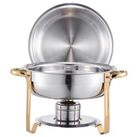 VEVOR Set za posluživanje hrane Chafing Dish Buffet 5 qt 4 kom., zlatni