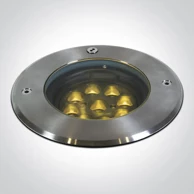 ONE LIGHT Ugradbena vanjska podna svjetiljka led 9x1,5w ww 36deg 230v ss316l ip67 dm69074b/w