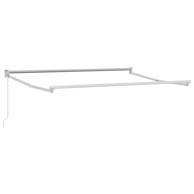 Ručna sklopiva konstrukcija tende, 3 x 2 m, aluminij, bijela