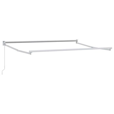 Ručna sklopiva konstrukcija tende, 3 x 2 m, aluminij, bijela
