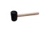 EURO TOOLS Gumeni čekić 119242, PROFI, 0.8 kg, 65 mm, drvena drška