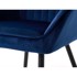 UNIQUE FURNITURE Tamno plave baršunaste blagovaonske stolice u setu s naslonima za ruke 2 kom Nolan Stripe 