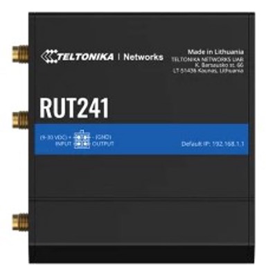 TELTONIKA Router RUT241, 4G LTE, industrijski, crni