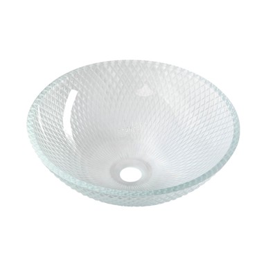 SAPHO Umivaonik okrugli Puketa ø 42 cm, stakleni