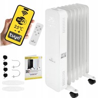 Uljni radijator OSLO 1500 W s WiFi upravljanjem, bijeli