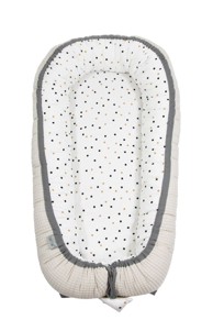 Gnijezdo za bebe, Cotton-Waffel Confetti, bež