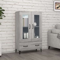 Visoka komoda boja hrasta sonome 70x31x115 cm konstruirano drvo , sivi hrast sonoma
