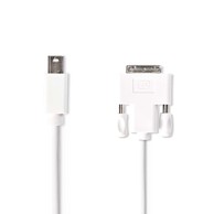 NEDIS Mini DisplayPort 1.2 – DVI-D kabel, 24 + 1 pin, 21,6 Gbit/s, 2 m, bijeli