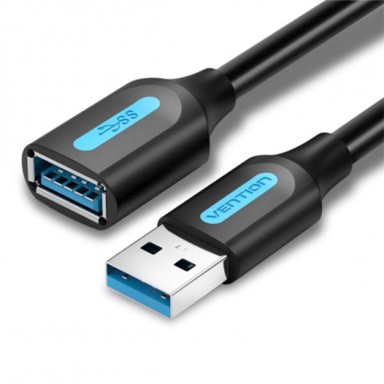 VENTION USB 3.0 A Muški to A Ženski produžni kabel, 2 m, crni