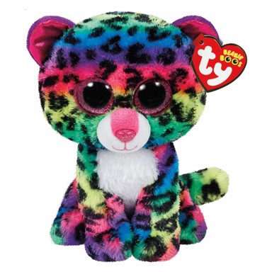 TY Plišana igračka Beanie Boos leopard Dotty, 15 cm, šareni