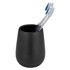 WENKO Crna keramička čaša za četkice za zube Nerno