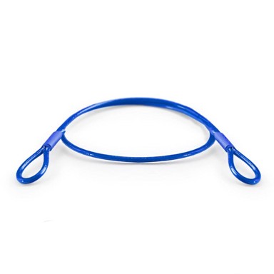 DQ-PP čelično uže u PVC oplati s ušicama, 2/4 mm, 5 m, plavo