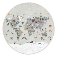 MILA HOME Periv dječji tepih za igru ø150 cm Big World 