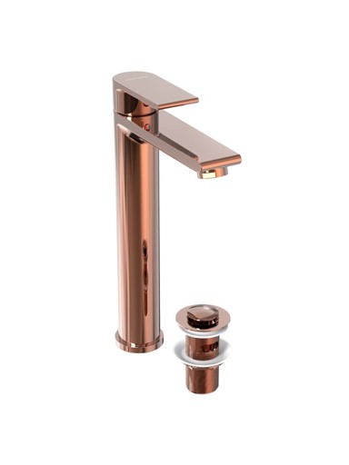 VOXORT Miješalica za umivaonik tea rose gold visoka