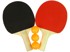 Drveni reketi za ping pong, 3 loptice, futrola