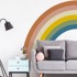 AMBIANCE Dječja zidna naljepnica Pastel Rainbow 158x87 cm