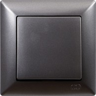 Prekidač podžbukni sklopka VISAGE tamno siva serijska 10A-250V