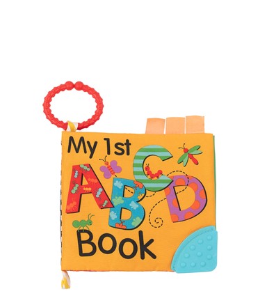 KIKKA BOO Edukativna platnena knjiga s grickalicom, ABC