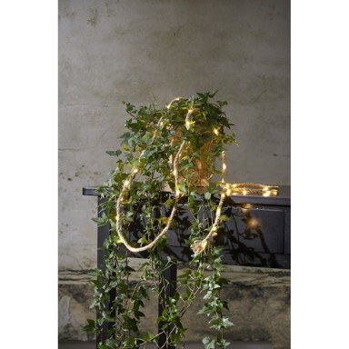 STAR TRADING Smeđi LED rasvjetni lanac Jutta, 40 svjetala, dužina 200 cm