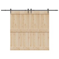 Pribor za klizna vrata 152,5 cm čelični crni